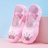 Zapatos de Baile para Niños Zapatos de Práctica de Suela Blanda Zapatos de Baile Garra de Gato para Niñas Zapatos de Ballet para Niños Pequeños Zapatos de Baile Chino para Niñas