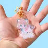 Pequeño Regalo Llavero Acrílico de Dibujos Animados Periférico de Estrella de Anime Transparente Colorido Colgante de Niña Perro Personalización