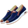 Zapatos de Hombre del Viejo Pekín Primavera y Verano Nuevos Zapatos Casuales para Hombre Zapatos de Lona Transpirables de una Sola Pieza Zapatos Cómodos para Caminar para Hombres de Mediana Edad y Mayores