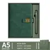 Set de regalo de caja para cuaderno personalizado, cuaderno, bolígrafo, unidad USB con grabado, se puede imprimir con logo, regalos promocionales corporativos personalizados