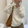 Bestseller transfronterizo: Suéter chaqueta de punto cárdigan retro simple de cuello redondo retorcido 2026 otoño/invierno holgado versátil para mujer