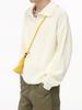 MTLCLOTHES Ropa para Hombre 2024 Otoño Nuevo Coreano Color Sólido Textura Avanzada Cuello en V Solapa Camisa de Punto