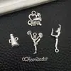 Venta Caliente Transfronteriza Vintage Plata Trompeta de Porristas Fútbol Aeróbicos Aleación Colgante Pulsera DIY Collar Colgante de Joyería