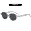 Óculos de Sol Ovais Estilo Retrô Americano Feminino Estilo Ins Óculos de Moda com Tachas Tendência Estilo de Rua Personalidade Óculos de Sol para Street Snap