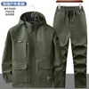 Novas Roupas de Trabalho Resistentes ao Desgaste para Primavera e Outono, Jaquetas Casuais Respiráveis, Roupas de Proteção para Trabalho Repelentes à Água, Roupa de Trabalho Tática para Ciclismo e Reparo Automotivo