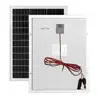 Panel Solar de Vidrio Resistente al Agua y a los Arañazos para Exteriores 21W Panel Pequeño de Generación de Energía Fotovoltaica para Alimentar Luces de Camping y Otros Equipos