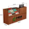 Balcão de Caixa de Supermercado com Display Integrado para Contagem de Cigarros Rack de Cigarros para Loja de Conveniência Combinação de Balcão e Rack para Cigarros Novo Armário de Cigarros com Gaveta