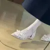 Primer Encuentro con los Nuevos Zapatos de Malla para Mujer Estilo Primavera 2026, con Corte Lateral, Slip-On, Aumento de Altura de 4 cm, Estilo Sexy, Punta Fina Transpirable