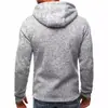 Cardigan jaqueta com capuz em fleece jacquard esportivo casual masculino 1