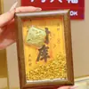 Adornos Creativos de Tesoro, Marcos de Fotos, Regalos, Piezas de Exhibición de Oro Puro 999, Año del Caballo, Hazte Rico Inmediatamente, Souvenirs de Negocios