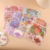 Pegatinas de escenas en miniatura 3D para niños, pegatinas de rompecabezas hechas a mano, lindos regalos decorativos de dibujos animados