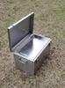 Caja de herramientas de acero inoxidable 304 con ruedas engrosada pequeña grande caja de herramientas de ferretería caja de almacenamiento caja de almacenamiento
