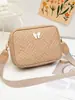 Bolsa Cruzada Acolchada Bordada de Moda Casual Estilo Nacional para Viajes Diarios Bolsos Compactos para Dama Bolso de Hombro