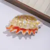 Pinza para el Cabello Nueva Estilo Imitación Acetato, Pasador de Concha Dulce y Lindo, Tamaño Grande para Recogidos en la Parte Trasera de la Cabeza, Pinza de Tiburón Accesorio para el Cabello para Mujeres, Al por Mayor