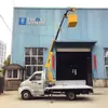 Direto da fábrica 1,3 toneladas guindaste micro 4 braços caminhão leve agrícola guindaste de braço dobrável para caminhão