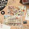 Relembrando os Tempos Inocentes, Adesivos de Cenário da Série Restauração, Pacote de Adesivos de Cena Miniatura 3D Transfronteiriço, Adesivos para Diário Atacado