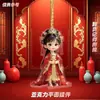 Nuevo Estilo Estilo Antiguo Hanfu Llavero de Acrílico Lindo, Adorable Chica con Traje Antiguo Colgante para Bolso Pequeño