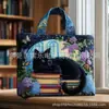 Bolso de Mano con Estampado de Moda Tendencia para Mujer 3D Transfronterizo Nuevo Producto Temu Amazon Bolso de Hombro Lona 300g
