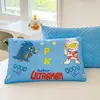 Almohada larga de gofre de dibujos animados de seda de hielo floral para que las niñas duerman en la cama, almohada para las piernas para dormir de lado, cojín de maternidad