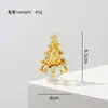 Adornos para árbol de Navidad de vidrio sólido transfronterizos, decoraciones de escritorio de Navidad, manualidades decorativas creativas para el hogar al por mayor