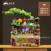 Directo del fabricante: Fuente de agua tipo rocalla estilo chino, rueda de feng shui de escritorio, agua circulante para la riqueza, decoración de mesa de centro para sala de estar, venta al por mayor
