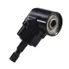 Adaptador de Ángulo Negro para Brocas de Taladro Eléctrico Destornillador, Adaptador de Ángulo de 105 Grados, Accesorio para Herramientas Eléctricas