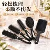 Peine para Peluquería Antiestático para Cabello Rizado Peine Rodante Secado Cabello Lacio Flequillo Flor de Pera Profesional Estilismo Peine Cilíndrico Peine Masajeador