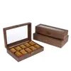 Caja de Regalo para Reloj Mecánico Caja de Almacenamiento de Regalo Rectangular Portátil Con Cerradura Caja de Almacenamiento de Relojes