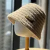 Sombrero de pescador retro simple de punto para exteriores para mujer, otoño e invierno, adelgazante, cálido, para circunferencia de cabeza grande, sombrero tipo cubo