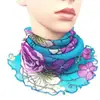 Bufanda para Colgar en Oreja de Seda Dorada para Mujer Primavera y Verano Versátil Protector Solar Manga para Cuello Velos Cubre Cuello Multifuncionales Bufanda de Seda Pequeña Variada de Cuello Alto