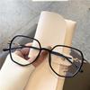 Óculos de Armação para Proteção dos Olhos Anti-Luz Azul Moda Celebridade da Internet Feminino TR90 Rosto Liso Emagrecimento Fotografia de Rua Miopia Lentes Planas 30109