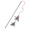 Vara de Brincar para Gatos com Sino Pena Dupla Vara de Brincar para Gatos Brinquedo para Gatos Alívio Próprio Vara de Brincar para Gatos Novos Suprimentos para Gatos