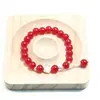 Libro Rojo de Internet Rojo Mismo Estilo Ágata Roja Flor de Loto Pulsera para Mujer Paso a Paso Nuevo Estilo Chino Cuentas de Transferencia Pulsera de Flor de Loto