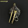 A antiga espada famosa em torno do selo deus arma Ji Fa Zhou Wang Gui Hou Jian mini miniatura arma decoração espada pequeno brinquedo