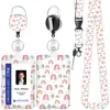 Portatarjeta de identificación de estudiante, portatarjetas creativo y moderno, gafete de trabajo personalizado, cubierta protectora para tarjeta de control de acceso, tarjeta de autobús, permiso de trabajo