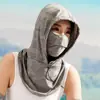 Máscara de Protección Solar Personalizada y Protector de Cuello Integrados Sombrero con Protección UV, Verano Hielo Seda Delgado Transpirable Sombrero de Sol para Cubrir Todo el Cuello
