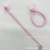 Color goma suave lazo cable de datos Enrollador almacenamiento de línea de audífonos acabado DIY llavero joyería colgante enrollado