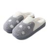 Pantuflas de Algodón de Invierno Daifa para Hombre y Mujer Pantuflas de Algodón para Piso Interior para Uso Doméstico Suela Gruesa Cálidos Zapatos de Luna Soporte de Felpa