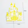 Decoración de Pastel de Princesa Elsa de Cuarta Generación Dibujos Animados Muñeca Elsa de Frozen Figura de Olaf Topper de Castillo