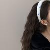 Tiara Faixa Azul Fresca Listrada com Laço para Meninas, Elegante de Alta Qualidade, Tiara Versátil, Presilha de Cabelo e Acessórios de Cabelo