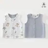 Chaleco para Niños Nuevo Modelo Primavera y Otoño, Chaleco 100% Algodón Clase A, Chaleco Reversible para Niños y Niñas, Camiseta Base tipo Cárdigan para Bebé
