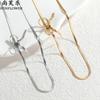 Joyería Transfronteriza Nuevo Estilo Ins Lazo Acero Inoxidable Nicho Joyería Simple Elegante Alta Gama Para Combinar