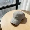 Boné de Baseball de Algodão Lavado Estilo Americano para Mulheres, Proteção Solar ao Ar Livre, Aba Curva, Letras Bordadas, Casual Versátil Novo Estilo