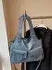 Bolsa de ombro retrô transfronteiriça europeia e americana de grande capacidade, novo modelo 2026, bolsa tote fashion color-blocking, bolsa feminina de alta qualidade