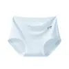 Ropa interior de mujer de modal, de cintura media, sin costuras, bragas antibacterianas 7A, algodón puro, entrepierna extendida, transpirable, lavable, etiqueta renovable