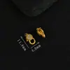 Prata 925 Banhada a Ouro Corindo Incrustado Padrão Fecho Lagosta Pequenos Acessórios DIY Moda Estilo Luxo Leve Acessórios de Fecho Versáteis