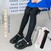 Meias Longas para Meninas para Primavera e Outono, Meias Finas de Malha Anti-Mosquito com Laço, Meias de Princesa, Meias Altas Acima do Joelho para Crianças