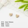 Lindas y coloridas cuentas pequeñas de esmalte en forma de corazón, materiales para cadena de teléfono DIY, pulsera hecha a mano, collar, accesorios de joyería de aleación