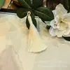 Directo de fábrica 8CM borla corta y gruesa con púas colgante antiguo Hanfu marcapáginas estilo chino anillo de tracción accesorios de borla
