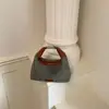 Shuai Mijia 2026 Verano Nueva Bolso de Paja de Mano a la Moda, Elegante Bolso tipo Dumpling para Vacaciones, Viajes y Playa Bolso Cruzado
